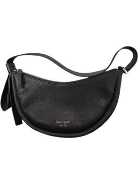 Kate Spade New York Smile Small Pebbled Leather Shoulder Bag Black